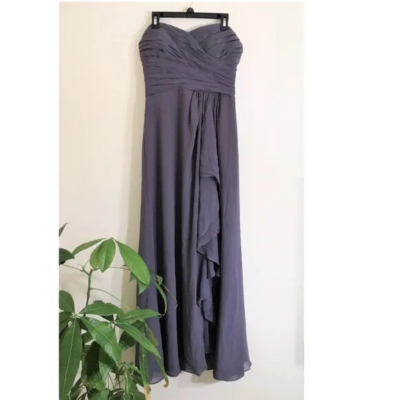 pewter color bridesmaid dresses Made in USA Silver grey Infinity Dress Bridesmaid Multiway Convertible Dress Made in USA +36 Colors main image 0